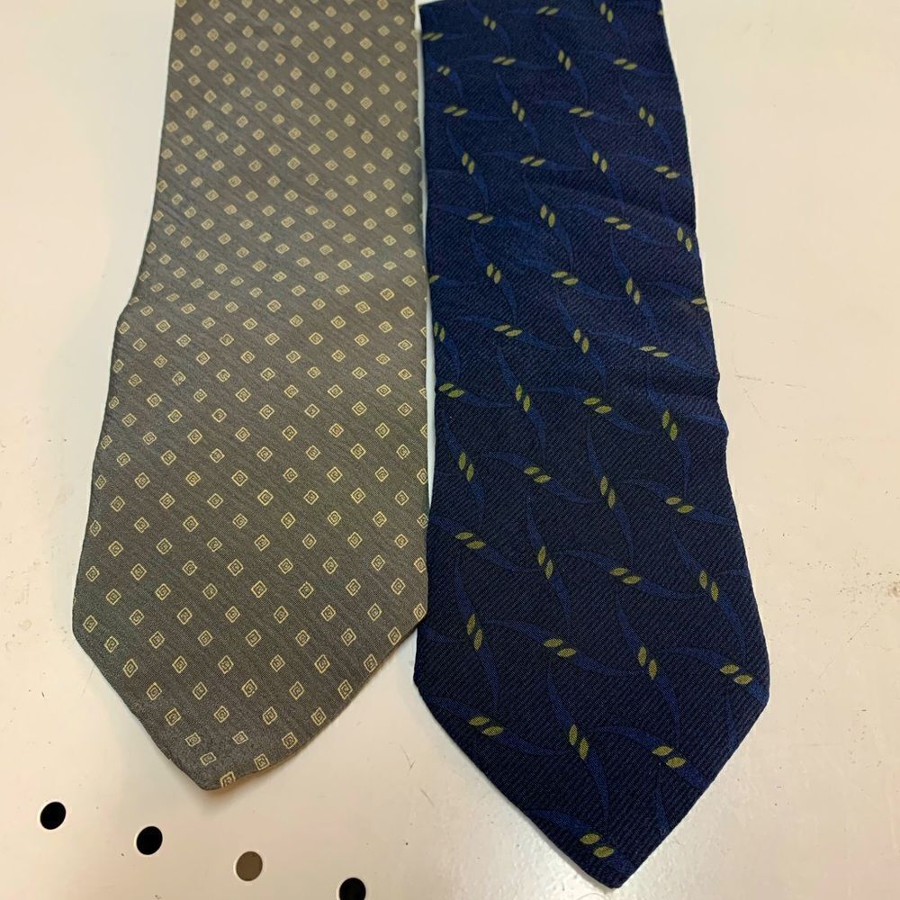 Lot of 2 Giorgio Armani Neckties 58”